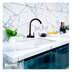 RUMI - LLAVE DE LAVADERO A LA PARED BLACK YANAYLINE RKW-02-RUMI