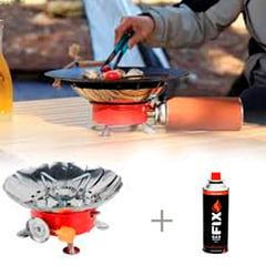 GENERICO - Pack Mini Cocina Camping con Gas