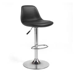 GENERICO - Silla Piso Bar Altura Regulable Taburete Respaldo Okaeri - Negro
