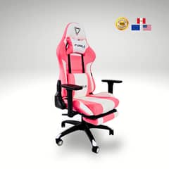 GENERICO - Silla Gamer Furgle Pro Titan Rosa y Blanco