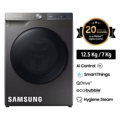 SAMSUNG - Con AI Control 12,5 kg / 7 kg WD12T704DBN / PE Lavaseca