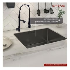 STONE - COMBO LAVADERO LUXURE STLU5044+ ALESSIA STTB-01 CON ESCURRIDOR