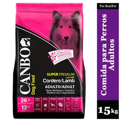 CANBO - Comida para Perro Adulto Mediano Grande Cordero 15 kg