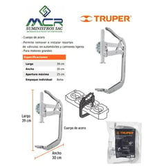 TRUPER - Compresor para resorte de válvulas de 166mm a 253mm