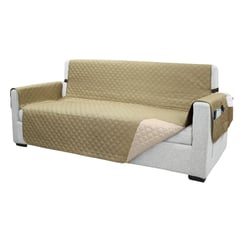 SALA FABULOSA - Protector de mueble impermeable 321 BEIGE Color reversible CREMA