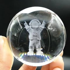 GENERICO - ESFERA CON DISEÑO 3D MINI LÁMPARA ASTRONAUTA