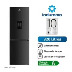 INDURAMA - Refrigeradora Bottom Freezer No Frost con Air Circle 320 Litros RI-639DN.