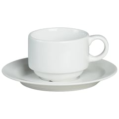 CORONA - 12 tazas color blanco elegantes