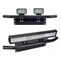 GENERICO - Base Soporte Porta Faros Barra Led Portaplacas Universal