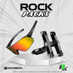 ROCKBROS - PACK LENTES POLARIZADOS Y SOPORTE UNIVERSAL