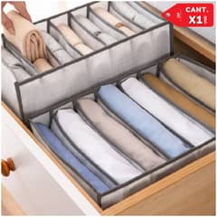 INSPIRA - Organizador multiusos de pantalones toallas ropa 7 Compartimentos