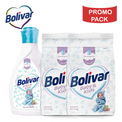 BOLIVAR - Detergente 3 KG + Suavizante 2.8 LT Baby PROMO PACK