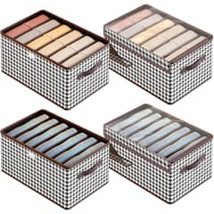 GENERICO - 4 Pcs Organizador Plegable De Ropa con Tapa y Divisiones
