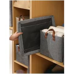 GENERICO - 3 Pcs Sistema de Organización de Ropa Plegable con Tapa y Divisiones