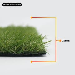 QRUBBER - Grass Sintético Densidad 25mm 4m x 10m