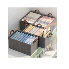 OEM - Caja Organizador de Ropa Multiuso Plegable - Gris