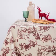 CASIOPIA - Mantel antimanchas rectangular 6 sillas SANTA