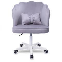 BUCKINGHAM - Silla Giratoria de Escritorio Oficina Tocador Q1 Gris Claro