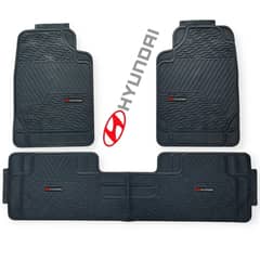 GENERICO - Piso De Jebe PVC Universal 3 Piezas Auto Camioneta Hyundai