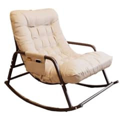 GENERICO - Silla Mecedora Contemporanea Blanco