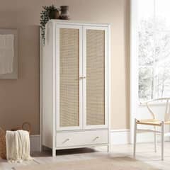 R&R MUEBLES - Ropero Vintage Mumnu Blanco 2 Puertas