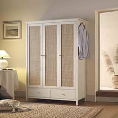 R&R MUEBLES - Ropero Vintage Mumnu Blanco 3 Puertas