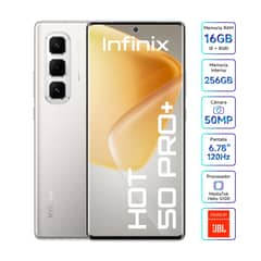 INFINIX - Hot 50 Pro+ 8GB Ram 256GB Pantalla Amoled FHD+ 50MP 120Hz Dual Sim Gris