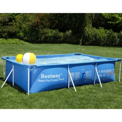 BESTWAY - Piscina Estructural 259x170x61cm Rectangular 2300 litros