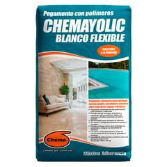 CHEMA - Pegamento en Polvo yolic Blanco Flexible 25kg