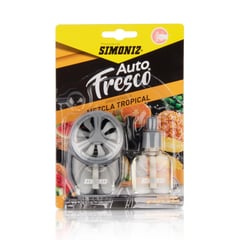 SIMONIZ - Kit Ambientador Auto Fresco Tropical más Repuesto 10ml