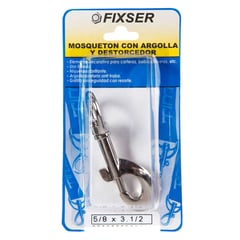 FIXSER - Mosquetón Argolla y Destorcedor 5/8x3.1/2 1 unid.