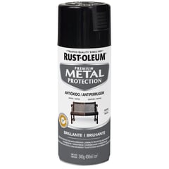 RUST OLEUM - Spray protector de superf. metalicas Negro Brillante 340 Gr