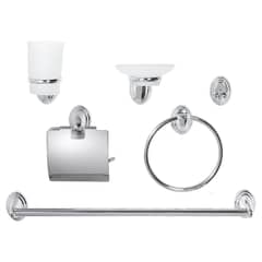 SENSI DACQUA - Set de accesorios para baño 6 piezas Turin