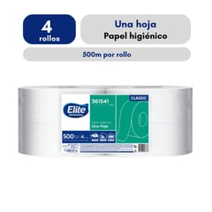 ELITE PROFESSIONAL - Papel Higiénico Elite Jumbo 4 rollos 500m