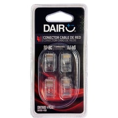 DAIRU - Conectores Cable de Red RJ45 4 Piezas