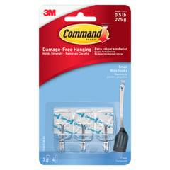 COMMAND - Gancho 3M Alambre Transparente x 3 unid