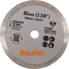 BAUKER - Disco de Corte Concreto 3 3/8"