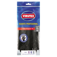 VIRUTEX - Guante Tradicional Calibre 35 Talla XL - Negro