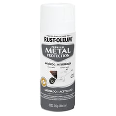 RUST OLEUM - Spray protector de superfices metalicas Satinado Blanco 340 Gr