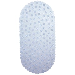CASA BONITA - Piso de Baño Rectangular Pebble 35x70cm Azul Claro