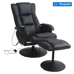 JUST HOME COLLECTION - Sillón Reclinable Masajeador 1 Cuerpo Ottoman