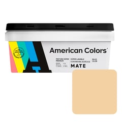 AMERICAN COLORS - Pintura American Latex Mate Crema1GL