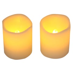 JUST HOME COLLECTION - Set 2 velas Led Decorativo Marfil 6x5x5cm