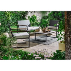 JUST HOME COLLECTION - Juego de Living de terraza Portugal 4 Personas