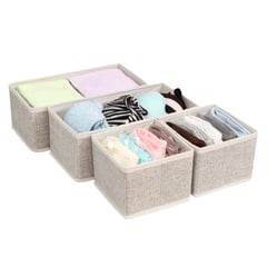 JUST HOME COLLECTION - Set 4 Cajas Organizadoras de Tela