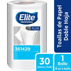 ELITE PROFESSIONAL - Papel toalla Plus doble hoja 30m