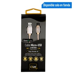 I2GO - Cable Micro USB de Nylon 2m