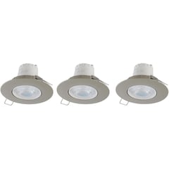 DAIRU - Spot Led Empotrable Circular 5.5W Luz Fría Satinado x 3