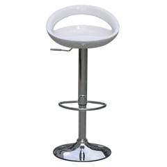 JUST HOME COLLECTION - Silla Bar Media Luna Blanco