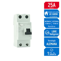 GENERAL ELECTRIC - Interruptor Diferencial 2x25A